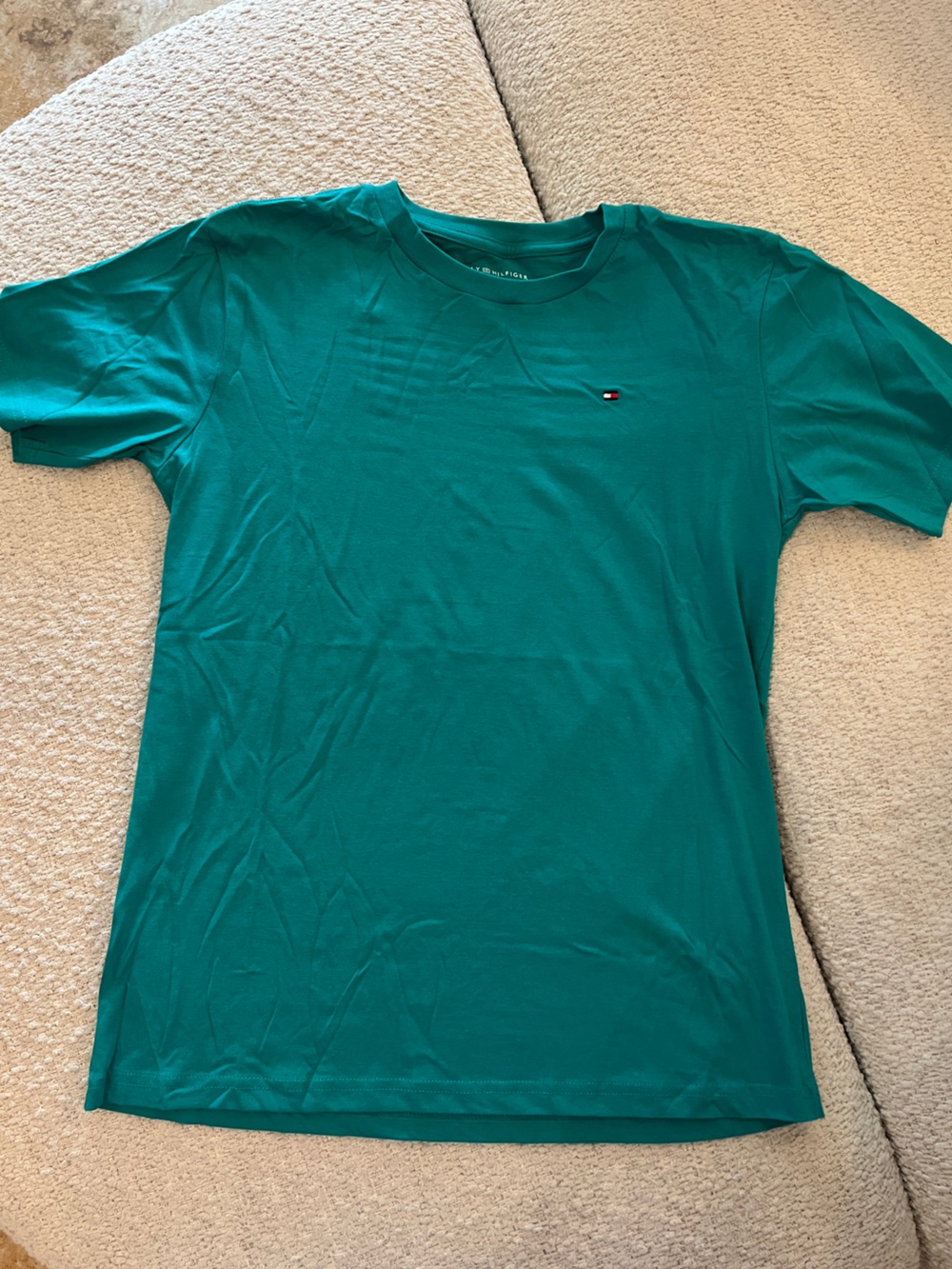 Tommy Hilfiger Teal Short Sleeve Logo Tee